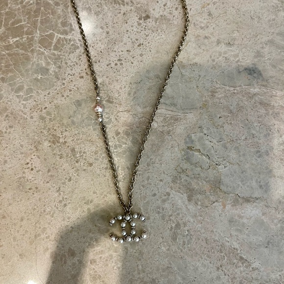 Authentic Chanel Pearl CC Necklace - Picture 2 of 8